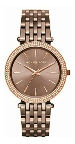 Michael Kors Mk3416 Classic Analog Watch With Crystals On