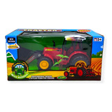 1 Tractor Agricola Friccion Granja Juguete Mayoreo Bolo Full Color Verde