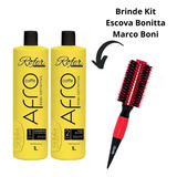 Kit Progressiva Semi Definitiva Afro Rofer 100 %  Liso 2x1l