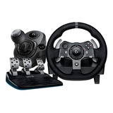 Volante Logitech G29,pedalera Y Palanca De Cambios Ps4/5/pc Color Negro