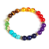 Pulsera Cuarzo 7 Chakras Unisex + Estuche Dayoshop