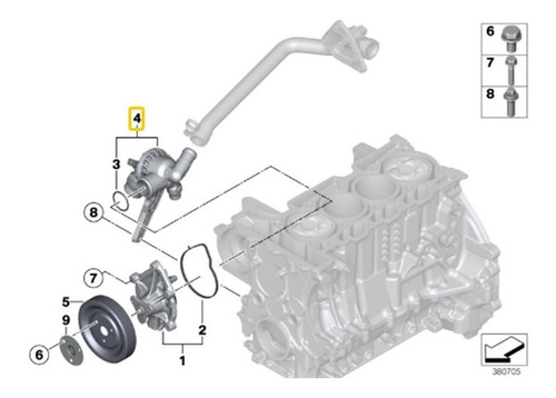 Termostato Para Bmw Serie 1 F20 116i N13 Foto 2