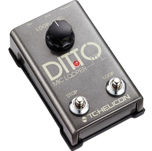 Tc Helicon Pedal Ditto Mic Looper Para Microfono True Bypass Color Gris
