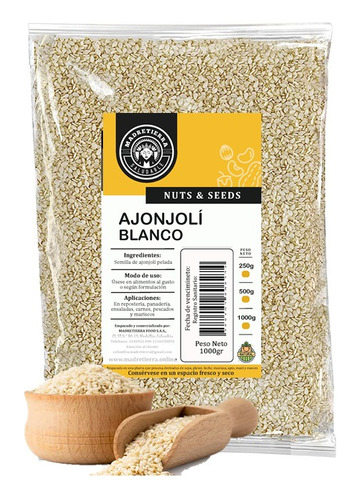 Semilla De Ajonjolí Blanco X1000g (1kilo - Kg a $31