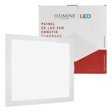 Painel Plafon Led Embutir Quadrado 25w 3000k 6500k 30x30