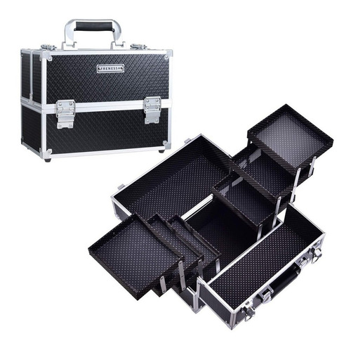 Caja Organizadora De Maquillaje Profesional Ajustable, 6 Ban