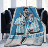 Cobija Messi Argentina 160x180cm Con Ovejero