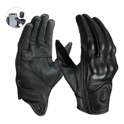 Guantes de piel para motocicleta XL Ghost Racing con protecciones y táctiles | MercadoLibre