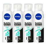 Desodorante Aero Nivea 150ml Inv Black White Fresh Erva-4un