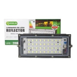 Reflector Led 20w Slim  Potente Iluminación Exteriores 