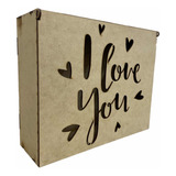 Caja Para Regalo Mdf 3 Mm San Valentín