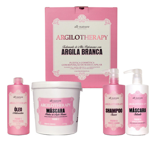 Kit Argilotherapy All Nature, Plástica Cosmética Capilar