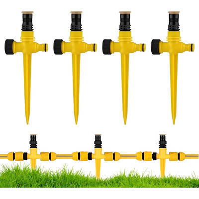 Kit 6 Aspersor De Jardim Giratório 360° Automático Sistema