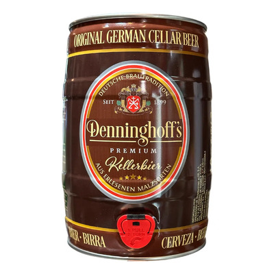 Cerveza Alemana Denninghoffs Kellerbier - Barril 5 Lt | Envío gratis
