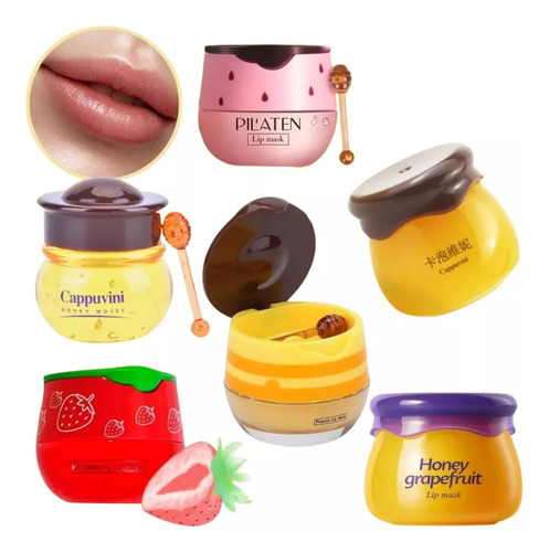 Hidratante Labios Mascarilla Labial Bálsamo Tarro Miel Honey