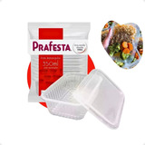 24 Pote Descartável Marmita Fit Plástico Freezer Micro 350ml