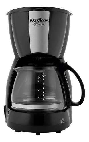 Cafeteira Britânia 1,2 Litros Preto/inox Cp30  127 Volts