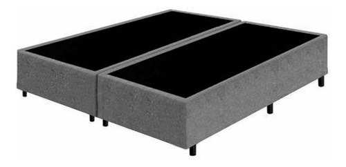 Base Box Bipartido Casal 1,38x 1,88 Com Cantos Arredondados 