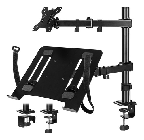 Loteyike Soporte Para Laptop Y Monitor Con Bandeja, Soporte