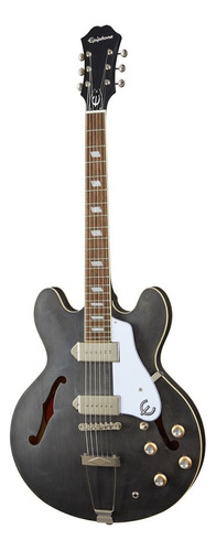 Guitarra Eléctrica EpiPhone Original Collection Casino Worn De Arce Ebony Desgastado Con Diapasón De Laurel Indio