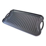 Plancha Reversible 50x26 Hierro Fundido Kanka Parrilla 