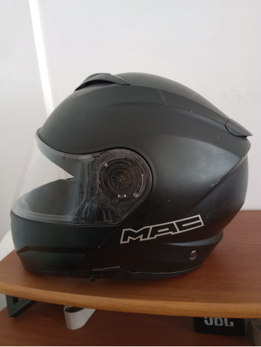 Casco Mac Rock Rebatible, Doble Visor Xl