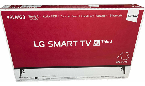 Televisor Led Smart Tv LG 43lm63 Hdr Bluetooth 43 108cm