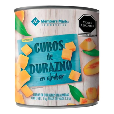 Duraznos En Cubos Member's Mark En Almíbar 3 Kg | Envío gratis