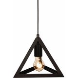 Pendente Luminaria Industrial Triângulo Preto 1 Peça