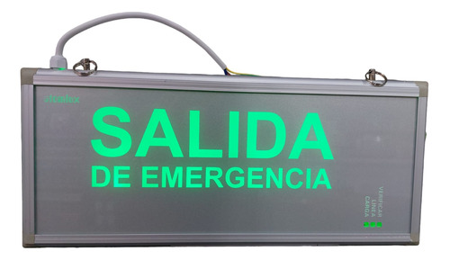 Cartel Señalizador Atomlux Salida De Emergencia Ultra Slim