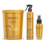 Trivitt Máscara Hidratação 1kg + Fluido Escova + Power Oil