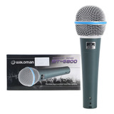 Microfone Profissional Dinâmico Para Karaoke Waldman Bt-5800