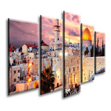 Quadro Decorativo Cidade Velha Jerusalém 129x61 Sala Quarto