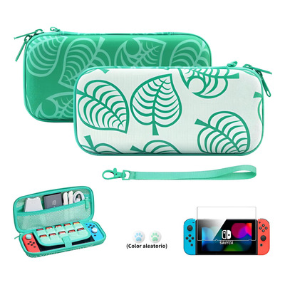 Estuche Para Nintendo Switch\u002Foled Patrón De Hojas Funda Case | Meses sin interés