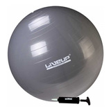 Bola Suíça Premium Para Pilates 85cm Cinza Liveup Sports