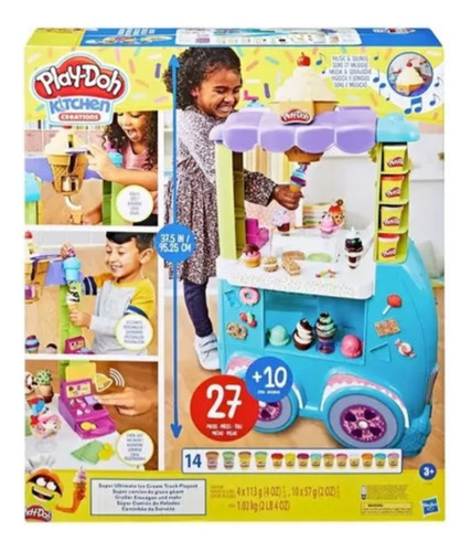 Play-doh Kitchen Creations Súper Camión De Helados De Hasbro