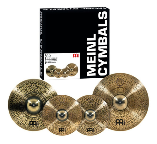 Meinl Pac141820 Paquete Platillos 14 18 20 Pulgadas Batería Color Dorado Oscuro