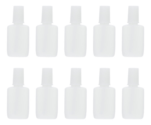 Botella De Manicura Gel De Cejas Transparente Para Uñas, 10