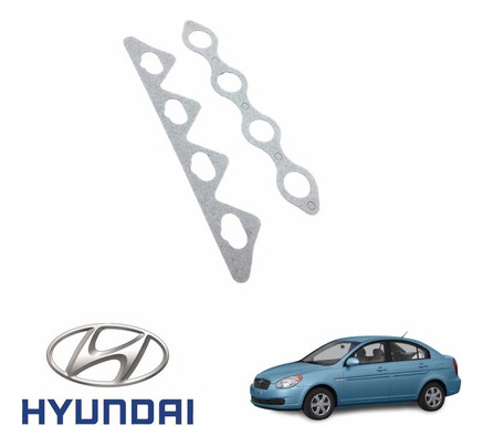 Empacadura Multiple De Escape Hyundai Accent 1.5l 12v Hyunda Foto 2