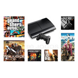 Playstation 3 Play 3 Ps3 Com 65 Jogos De Brinde