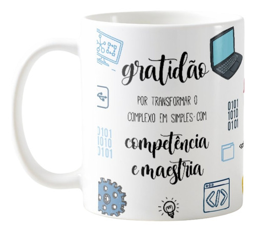 Caneca Profissão Presente Funcionário Empresa Pronta Entrega