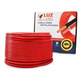 Cable Eléctrico Para Instalaciones Calibre 12 Caja Con 100m Thw Rojo, Marca Luz En Linea, Modelo Lel-c12-r