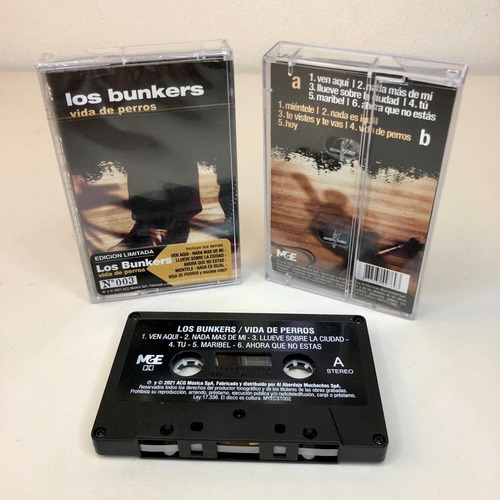 Cassette Los Bunkers Vida De Perros Nuevo Sellado Obivinilos