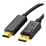 Adaptador De Cable Displayport A Hdmi 4k De 6 Pies, Alta Vel