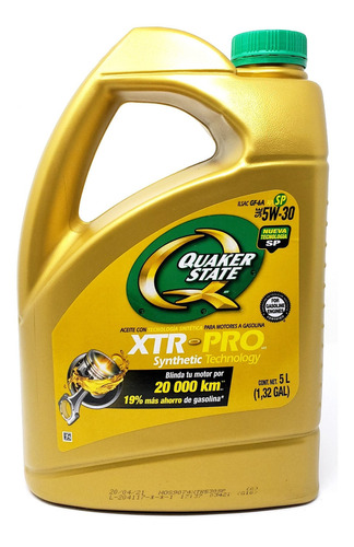 Aceite Motor 5w30 Xtr Pro Semisintetico 5 Lts Quaker State