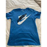 Nike Remera Azul Talle M Excelente