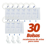 30 Piezas Bolsa Recolectora De Orina 2000 Ml Para Cama Color Blanco