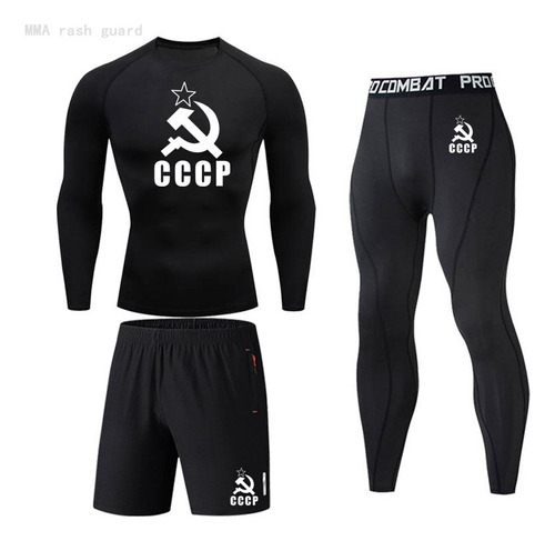 Cccp-traje De Correr Para Hombre Camisa De Manga Larga De P