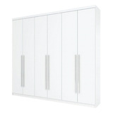 Guarda Roupa Jade 06 Portas De Abrir Branco - Henn