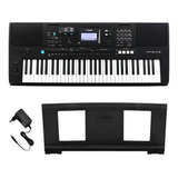 Teclado Musical Yamaha Psr-e473 Negro Con Fuente